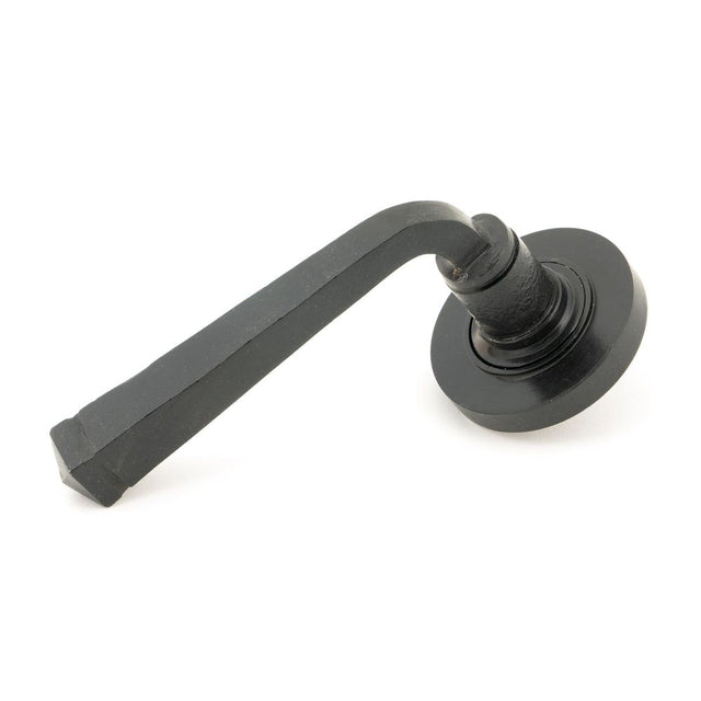 From The Anvil - External Beeswax Avon Round Lever on Rose Set (Plain) | Sku. 45627 | Trade Door Handles.