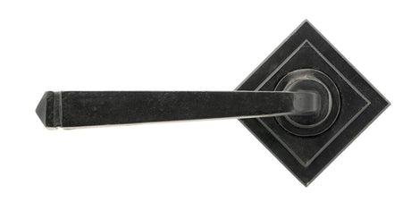 From The Anvil - External Beeswax Avon Round Lever on Rose Set (Square) | Sku. 45630 | Trade Door Handles.