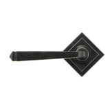 From The Anvil - External Beeswax Avon Round Lever on Rose Set (Square) | Sku. 45630 | Trade Door Handles.