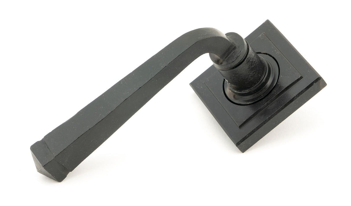 From The Anvil - External Beeswax Avon Round Lever on Rose Set (Square) | Sku. 45630 | Trade Door Handles.