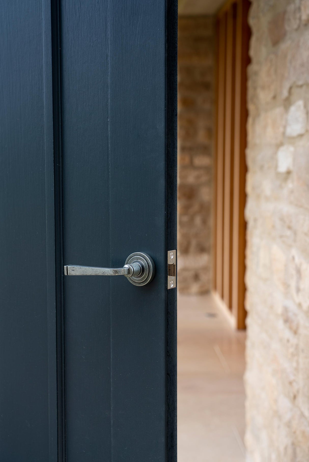 From The Anvil - Pewter Avon Round Lever on Rose Set (Art Deco) | Sku. 45632 | Trade Door Handles.