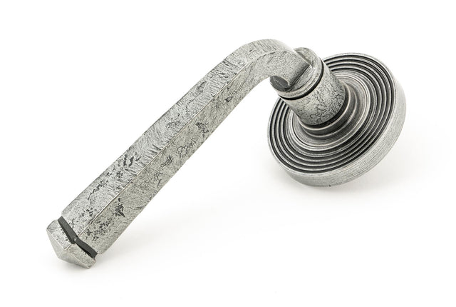 From The Anvil - Pewter Avon Round Lever on Rose Set (Beehive) | Sku. 45633 | Trade Door Handles.