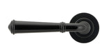 From The Anvil - Black Regency Lever on Rose Set (Plain) | Sku. 45635 | Trade Door Handles.