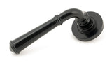 From The Anvil - Black Regency Lever on Rose Set (Plain) | Sku. 45635 | Trade Door Handles.