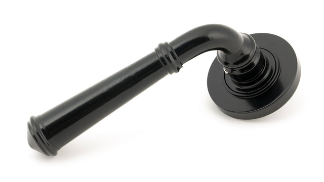 From The Anvil - Black Regency Lever on Rose Set (Plain) | Sku. 45635 | Trade Door Handles.