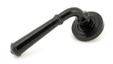 From The Anvil - Black Regency Lever on Rose Set (Art Deco) | Sku. 45636 | Trade Door Handles.