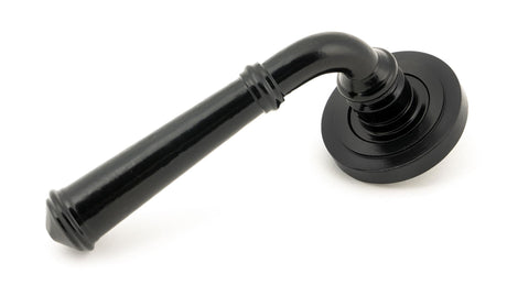 From The Anvil - Black Regency Lever on Rose Set (Art Deco) | Sku. 45636 | Trade Door Handles.