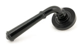 From The Anvil - Black Regency Lever on Rose Set (Beehive) | Sku. 45637 | Trade Door Handles.