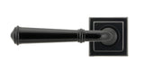 From The Anvil - Black Regency Lever on Rose Set (Square) | Sku. 45638 | Trade Door Handles.
