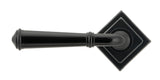 From The Anvil - Black Regency Lever on Rose Set (Square) | Sku. 45638 | Trade Door Handles.