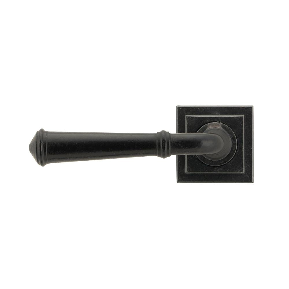 From The Anvil - External Beeswax Regency Lever on Rose Set (Square) | Sku. 45642 | Trade Door Handles.