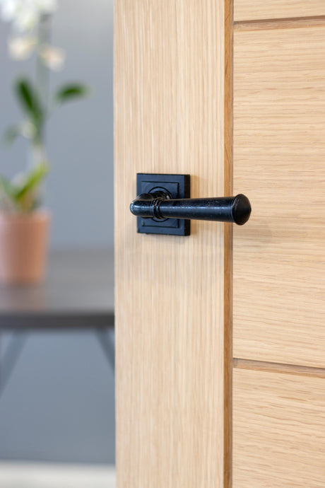 From The Anvil - External Beeswax Regency Lever on Rose Set (Square) | Sku. 45642 | Trade Door Handles.