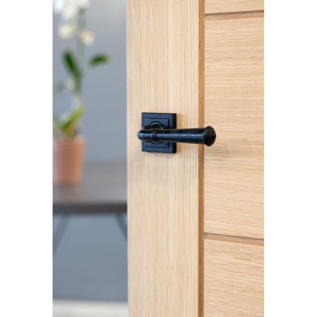 From The Anvil - External Beeswax Regency Lever on Rose Set (Square) | Sku. 45642 | Trade Door Handles.