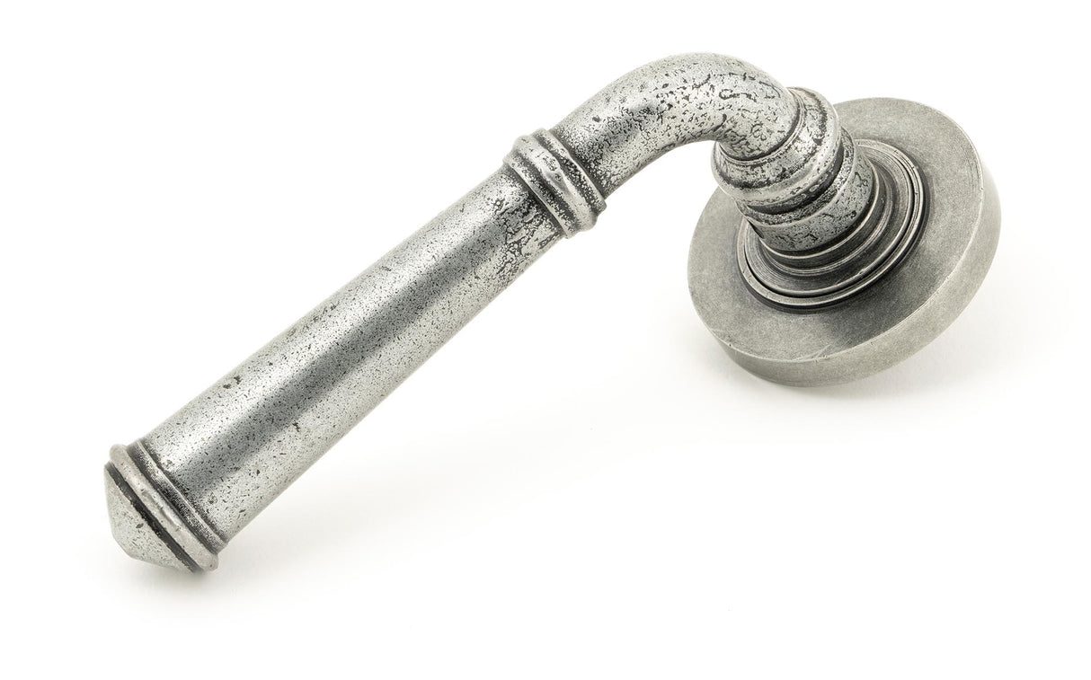 From The Anvil - Pewter Regency Lever on Rose Set (Plain) | Sku. 45643 | Trade Door Handles.