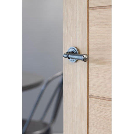 From The Anvil - Pewter Regency Lever on Rose Set (Art Deco) | Sku. 45644 | Trade Door Handles.