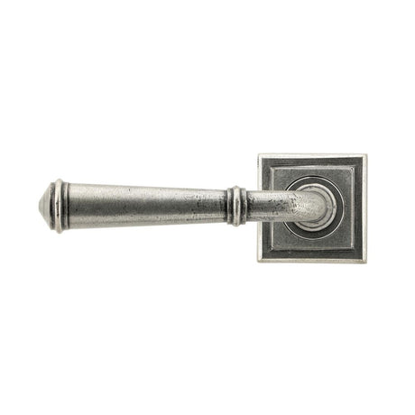 From The Anvil - Pewter Regency Lever on Rose Set (Square) | Sku. 45646 | Trade Door Handles.