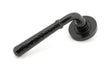 From The Anvil - Black Hammered Newbury Lever on Rose Set (Plain) | Sku. 45647 | Trade Door Handles.
