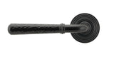 From The Anvil - Black Hammered Newbury Lever on Rose Set (Beehive) | Sku. 45649 | Trade Door Handles.