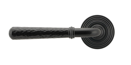 From The Anvil - Black Hammered Newbury Lever on Rose Set (Beehive) | Sku. 45649 | Trade Door Handles.