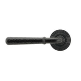 From The Anvil - Black Hammered Newbury Lever on Rose Set (Beehive) | Sku. 45649 | Trade Door Handles.