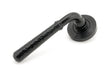 From The Anvil - Black Hammered Newbury Lever on Rose Set (Beehive) | Sku. 45649 | Trade Door Handles.