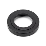 From The Anvil - Matt Black Hammered Newbury Lever on Rose Set (Art Deco) | Sku. 45652 | Trade Door Handles.