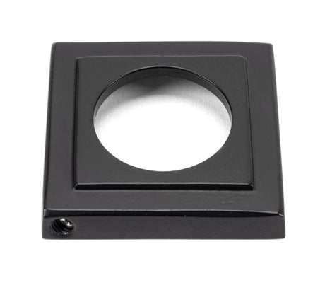 From The Anvil - Matt Black Hammered Newbury Lever on Rose Set (Square) | Sku. 45654 | Trade Door Handles.