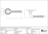 From The Anvil - Pewter Hammered Newbury Lever on Rose Set (Beehive) | Sku. 45657 | Trade Door Handles.
