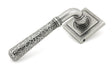 From The Anvil - Pewter Hammered Newbury Lever on Rose Set (Square) | Sku. 45658 | Trade Door Handles.