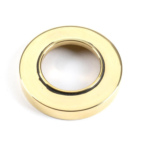 From The Anvil - Aged Brass Brompton Lever on Rose Set (Plain) | Sku. 45659 | Trade Door Handles.