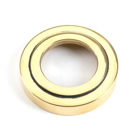 From The Anvil - Aged Brass Brompton Lever on Rose Set (Art Deco) | Sku. 45660 | Trade Door Handles.