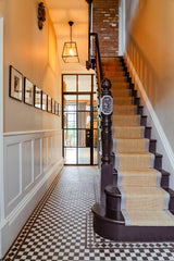 From The Anvil - Aged Brass Brompton Lever on Rose Set (Square) | Sku. 45662 | Trade Door Handles.