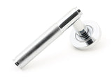 From The Anvil - Polished Chrome Brompton Lever on Rose Set (Plain) | Sku. 45663 | Trade Door Handles.