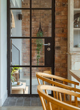 From The Anvil - Polished Chrome Brompton Lever on Rose Set (Art Deco) | Sku. 45664 | Trade Door Handles.