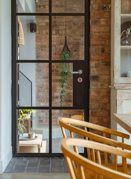 From The Anvil - Polished Chrome Brompton Lever on Rose Set (Art Deco) | Sku. 45664 | Trade Door Handles.