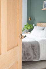 From The Anvil - Polished Chrome Brompton Lever on Rose Set (Beehive) | Sku. 45665 | Trade Door Handles.