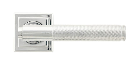 From The Anvil - Polished Chrome Brompton Lever on Rose Set (Square) | Sku. 45666 | Trade Door Handles.
