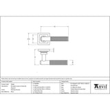 From The Anvil - Polished Chrome Brompton Lever on Rose Set (Square) | Sku. 45666 | Trade Door Handles.