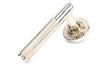 From The Anvil - Polished Nickel Brompton Lever on Rose Set (Plain) | Sku. 45667 | Trade Door Handles.