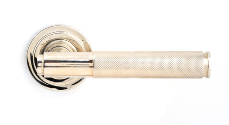 From The Anvil - Polished Nickel Brompton Lever on Rose Set (Art Deco) | Sku. 45668 | Trade Door Handles.