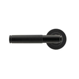 From The Anvil - Black Brompton Lever on Rose Set (Plain) | Sku. 45671 | Trade Door Handles.