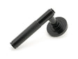 From The Anvil - Black Brompton Lever on Rose Set (Plain) | Sku. 45671 | Trade Door Handles.