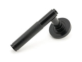 From The Anvil - Black Brompton Lever on Rose Set (Plain) | Sku. 45671 | Trade Door Handles.