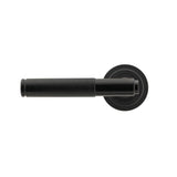 From The Anvil - Black Brompton Lever on Rose Set (Art Deco) | Sku. 45672 | Trade Door Handles.