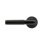 From The Anvil - Black Brompton Lever on Rose Set (Beehive) | Sku. 45673 | Trade Door Handles.
