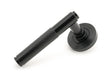 From The Anvil - Black Brompton Lever on Rose Set (Beehive) | Sku. 45673 | Trade Door Handles.