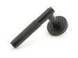From The Anvil - Matt Black Brompton Lever on Rose Set (Plain) | Sku. 45675 | Trade Door Handles.
