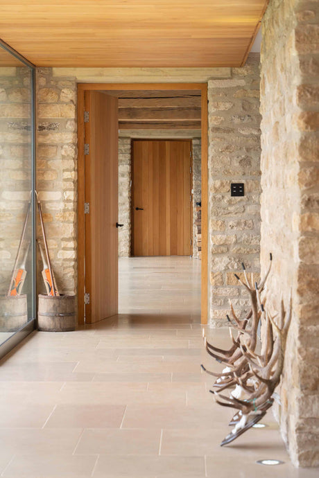 From The Anvil - Matt Black Brompton Lever on Rose Set (Art Deco) | Sku. 45676 | Trade Door Handles.