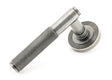 From The Anvil - Pewter Brompton Lever on Rose Set (Beehive) | Sku. 45681 | Trade Door Handles.