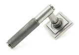 From The Anvil - Pewter Brompton Lever on Rose Set (Square) | Sku. 45682 | Trade Door Handles.
